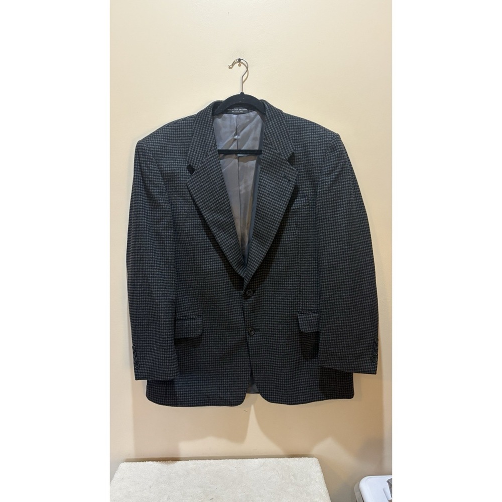 Gianfranco Ruffini Blazer Mens 42R Cashmere‎ Blend Sport Coat Italy Houndstooth